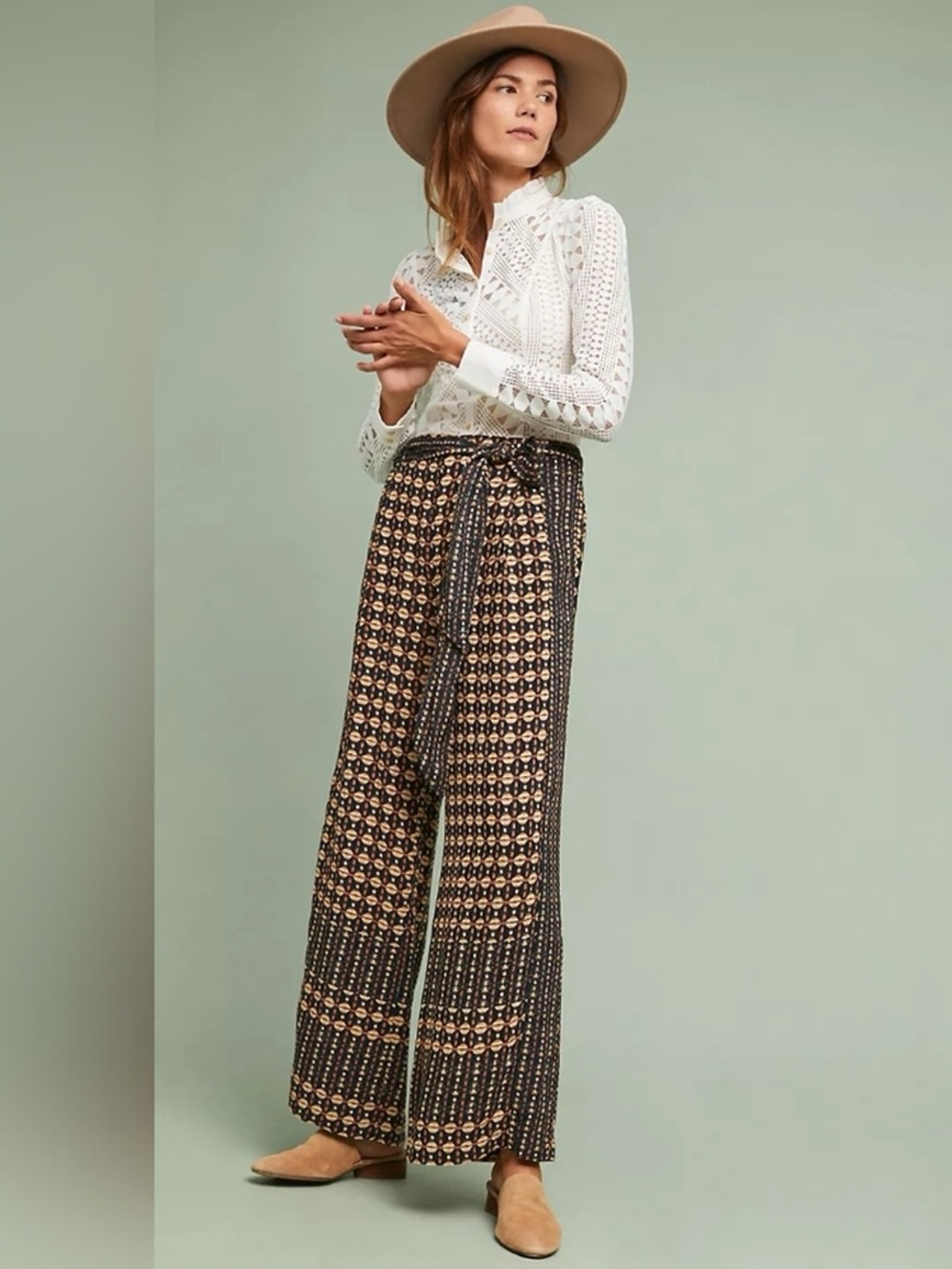 Anthropologie Ett:twa Metzner Wide-Leg Trousers